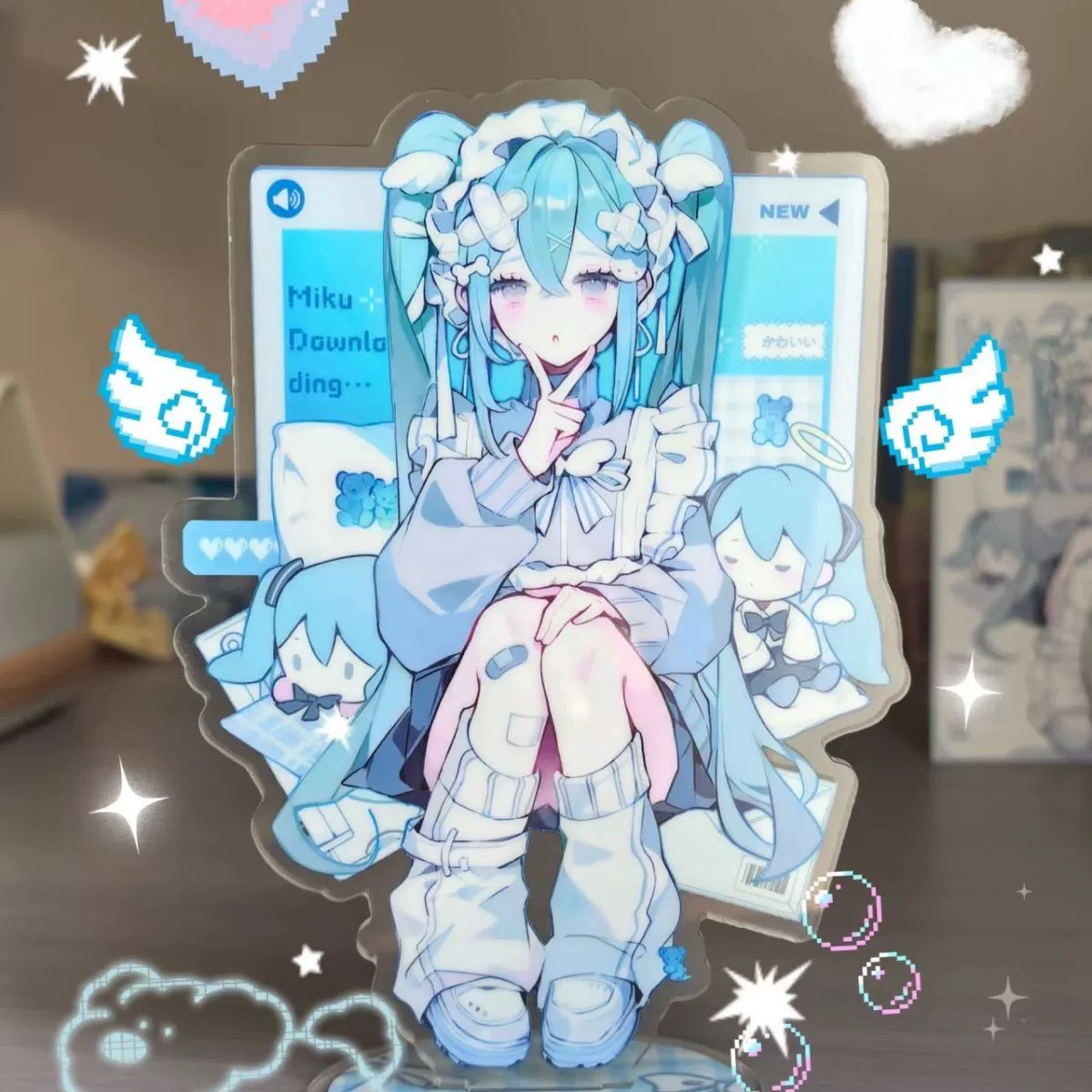 Новый стенд Hatsune Miku вокруг милой модели Hatsune-sama украшения для анимации, студенты дарят подарки