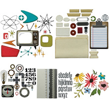 电视机工业风刀模 碳钢刀模 压花蚀刻 金属工艺品 卡片制作剪贴簿