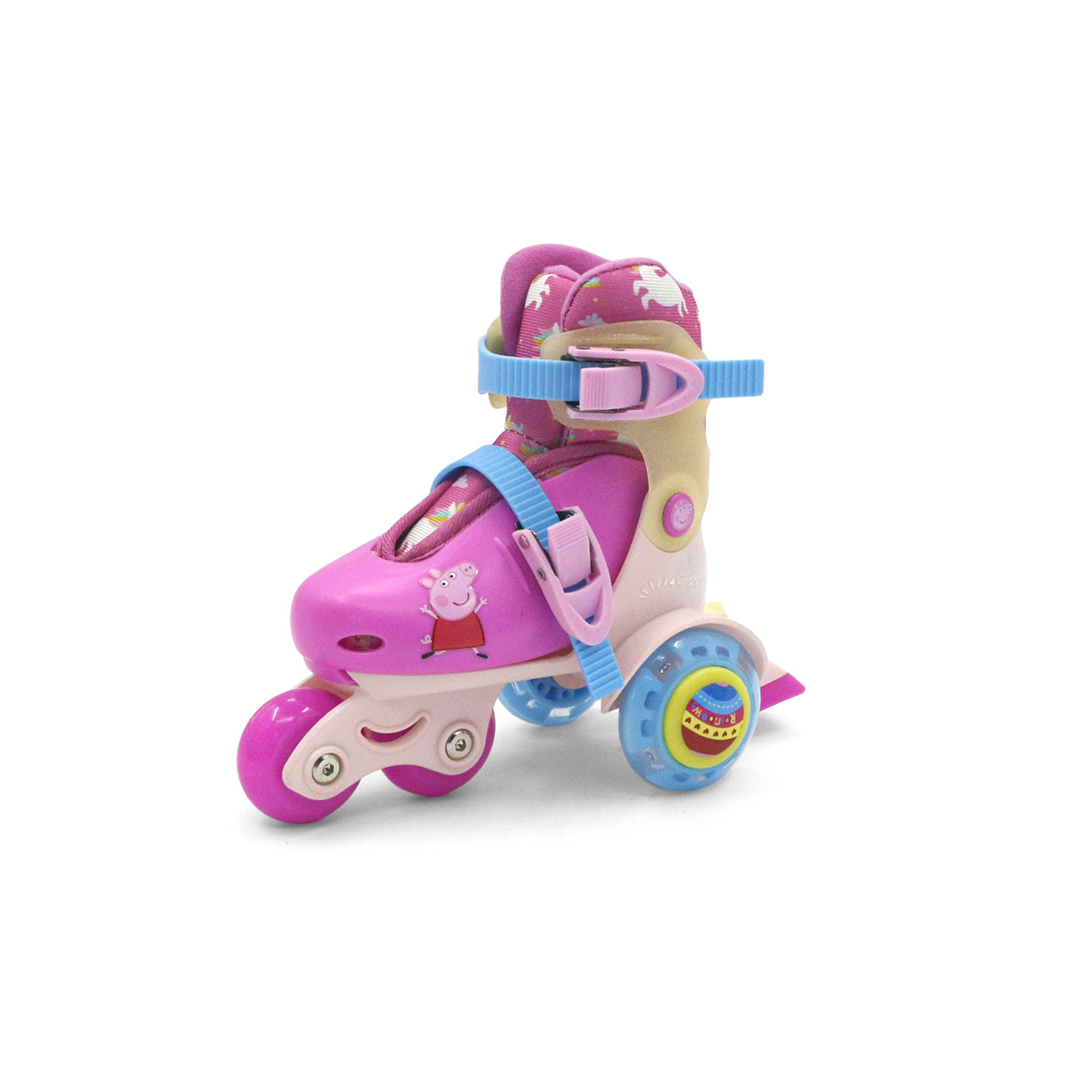 Factory Direct Sales Children's Flash Roller Skates Elastic Adjustable Double Row Four-Wheel Skates Safety Anti-Fall Skates