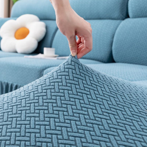 Simple skirt edge sofa cover all-in-one elastic cover four seasons universal dustproof cat scratch resistant Empress position sofa lid