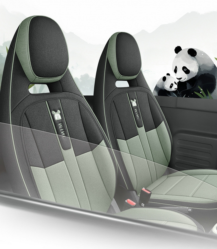 2024 Model 200Km Panda Knight Special Car Seat Cover Panda Mini Fabric Cartoon Seat Cushion Cover