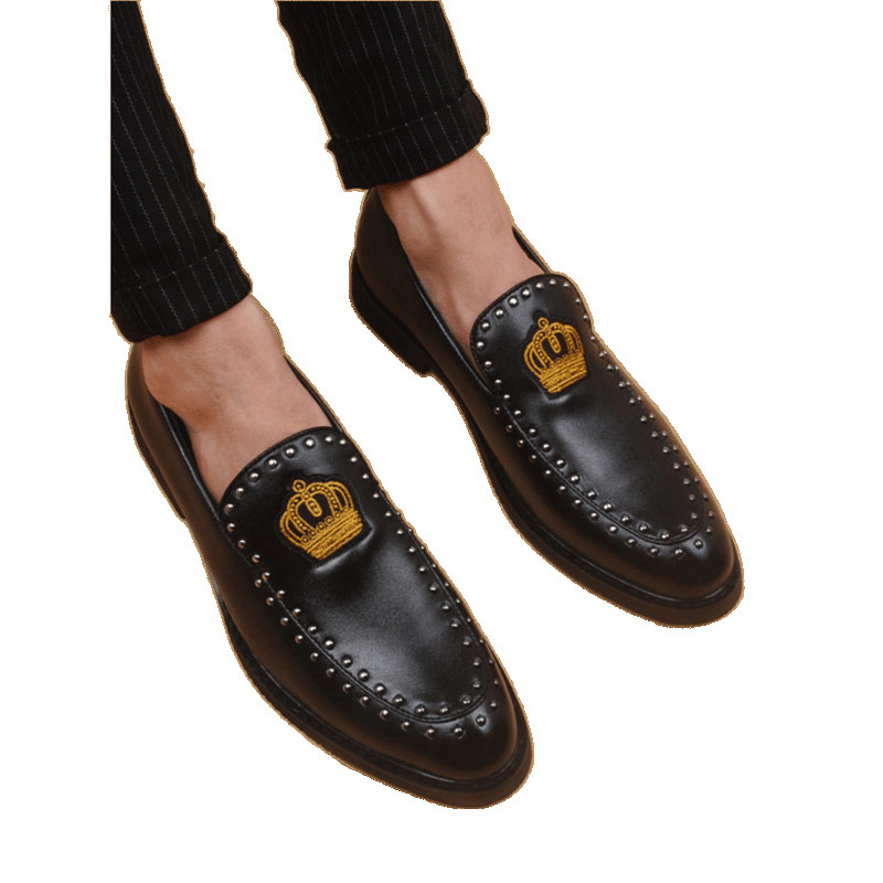 2025 New British Style Pointed Toe Business Slip-On Breathable Height-Increasing Men's Shoes, Light Luxury High-End_vogvips.com