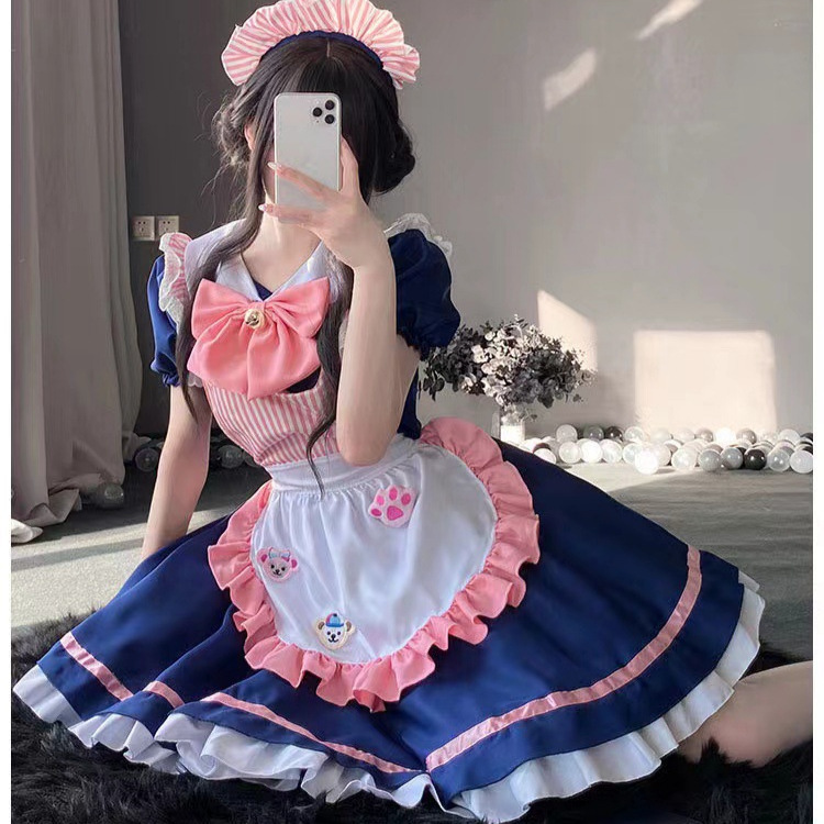 Cute Maid Outfit Plus Size Anime Maid Dress Japanese Soft Girl Cosplay Performance Costume Sexy Stage Outfit