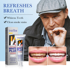 Full English SADOER removes tobacco stains, coffee stains, whitening toothpaste, cleans teeth, beautifies teeth and protects gums, cross-border foreign trade wholesale