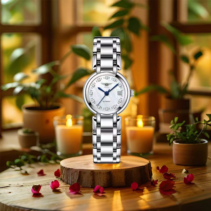 Bentley Star Douyin Trending Product Women's Couple Style Fashionable Business Simple Luminous Automatic Mechanical Watch