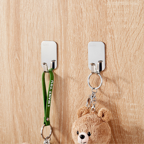 KM.213 stainless steel sticky hook kitchen bathroom towel clothes hook strong punch-free wall clothes hanger sticky hook