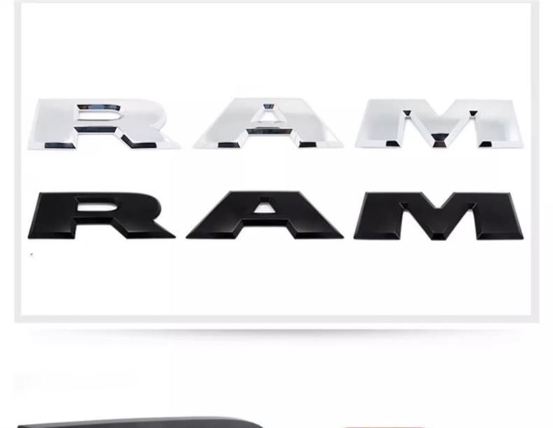 Suitable for Ram Dodge Ram Tailgate Emblem Pickup Truck Modification Tailgate Sticker 1500 2500 Tail Emblem 4X4 Car Decal