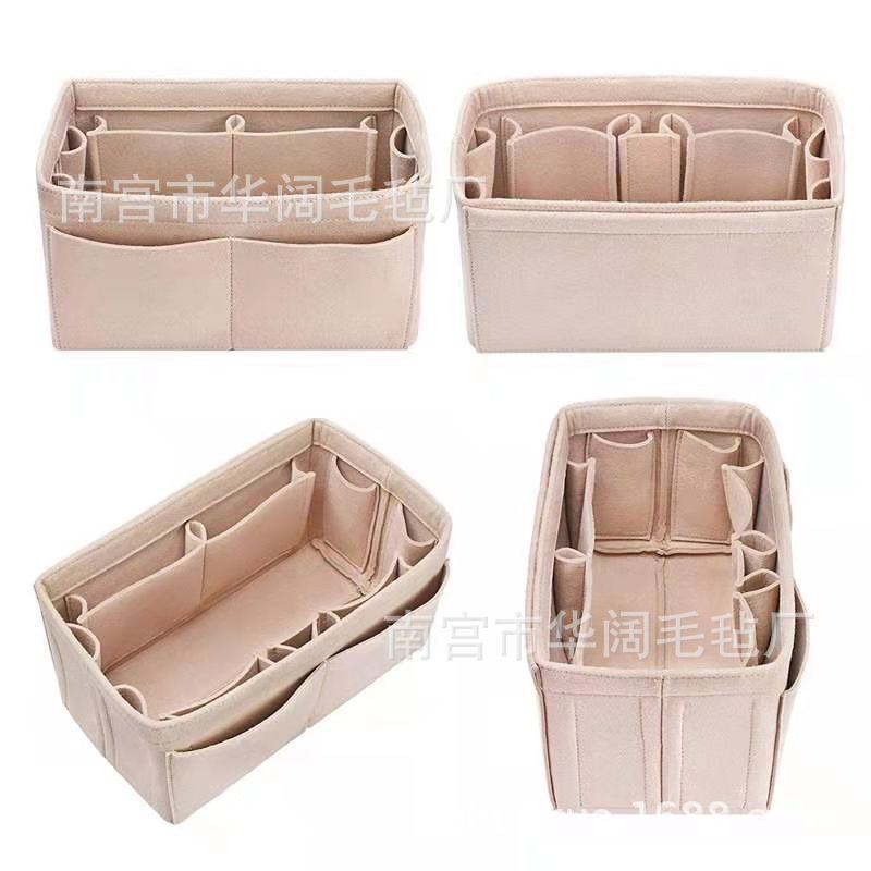 跨境毛毡化妆包女士洗漱包中包大容量母婴妈咪包收纳袋可定制logo