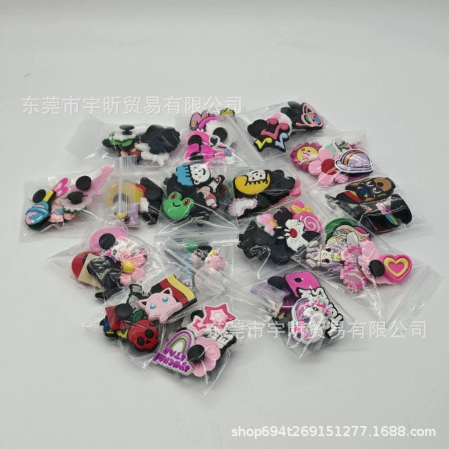 Трансграничная амазонка горячая пещерная обувь обувь цветы мультяшный орнамент обувь цветочная обувь пряжка 6