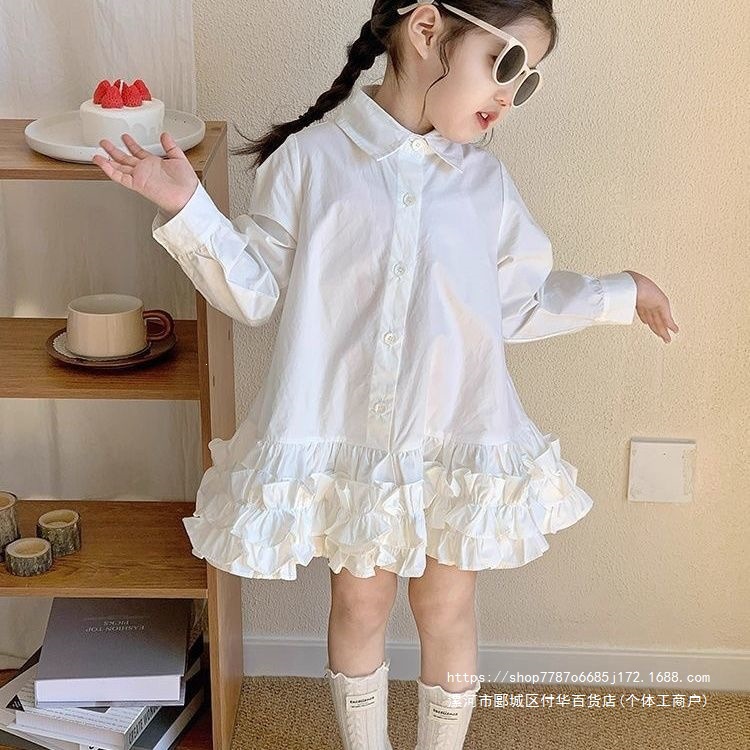 韩国童装2026夏季新款女童连衣裙清新荷叶边小女孩洋气公主裙夏装