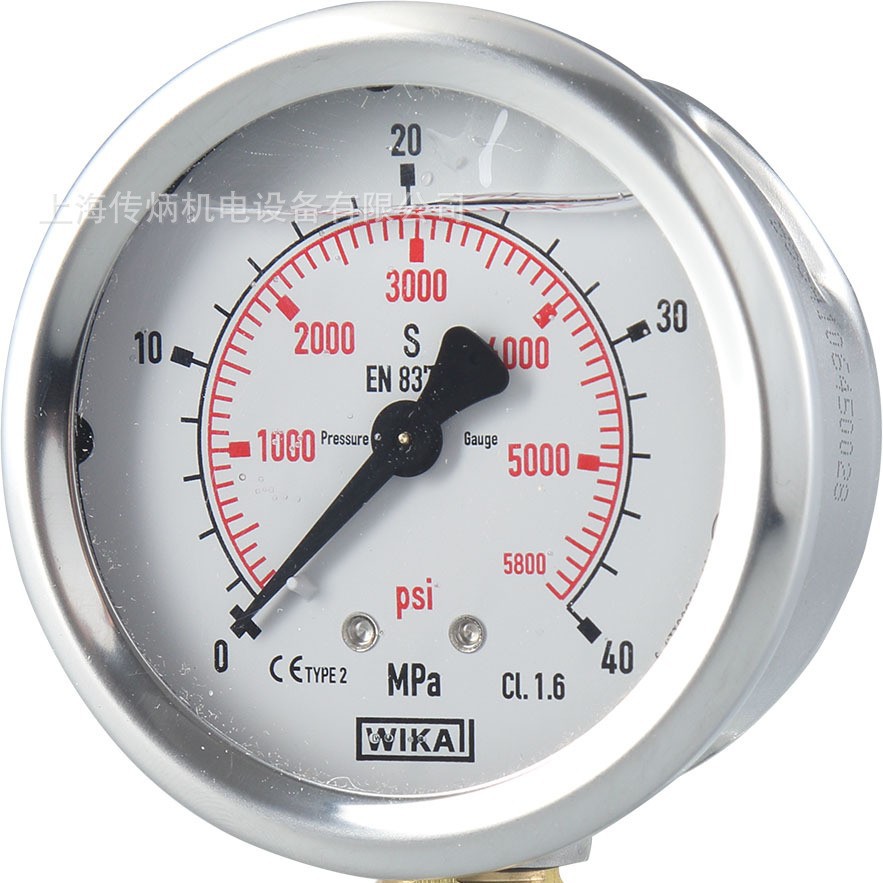 威卡压力表，WIKA 充油耐震压力表213.53.063机械压力表