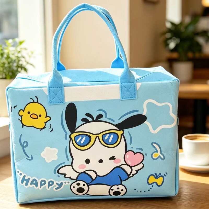 Cartoon Felt Travel Bag, Felt Cloth Bag, Handbag, New Student Storage Bag, Versatile and Fashionable Oversized Handbag