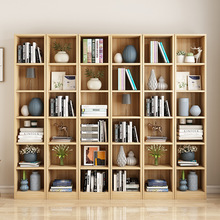 新品带门储物柜可订书柜置物柜木柜展示柜书架木质小柜子可订尺寸