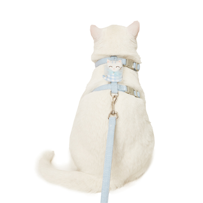 Transfronterizo nuevo gato cuerda de tracción en forma de I traje de correa de pecho ajustable anti-rotura gato cuerda de tracción al por mayor
