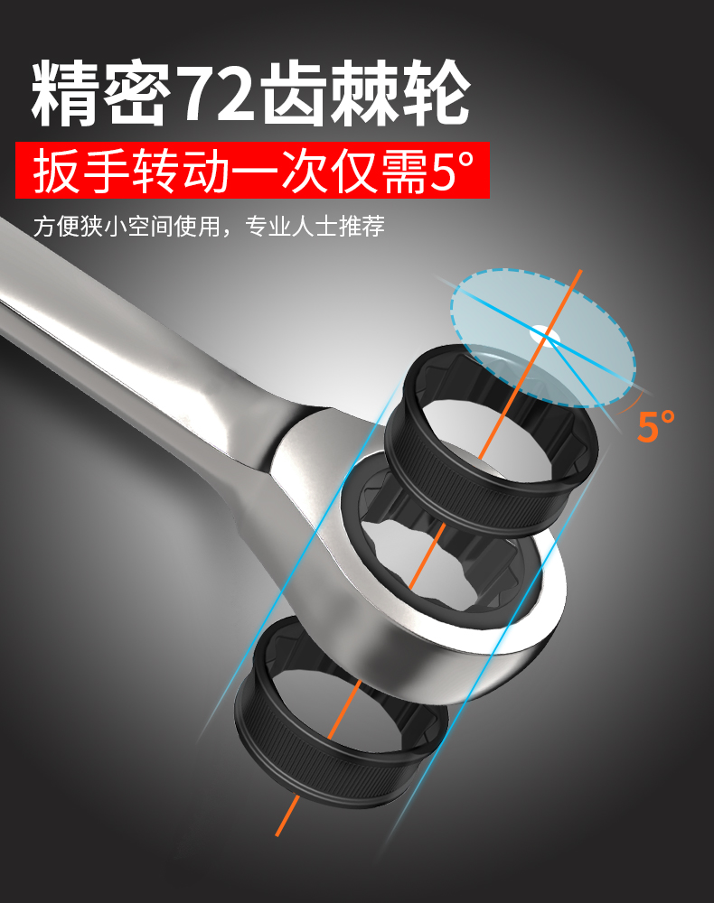 래칫렌치 매화꽃 오픈엔드렌치 듀얼퍼포즈렌치 투웨이 노동절약 퀵렌치 자동차수리도구세트 퀵렌치