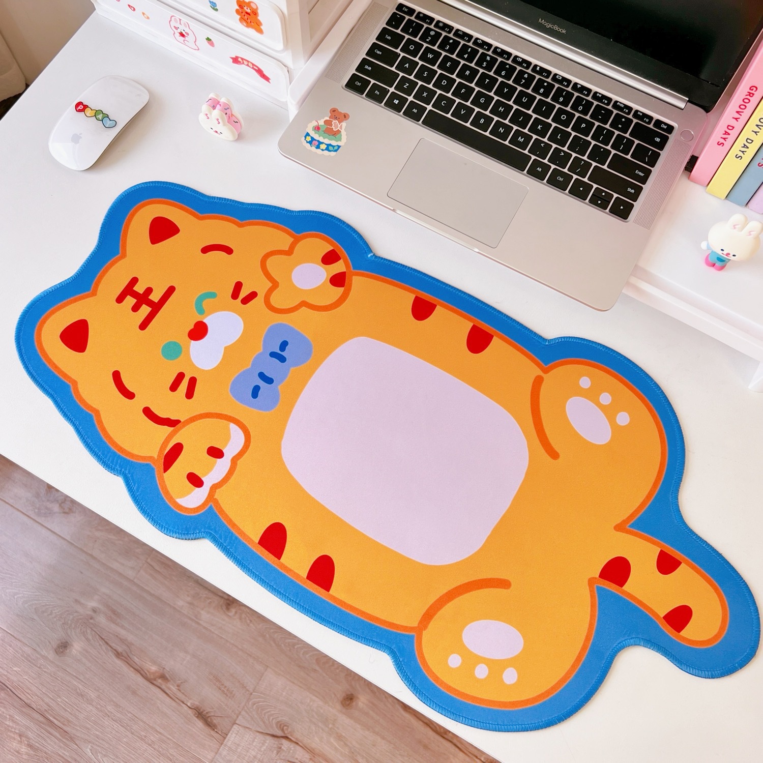 Dibujos animados suave oso lindo conejo estera de mesa estudiante dormitorio alfombrilla de ratón teclado de la computadora estera de mesa de comedor decoración de escritorio femenino