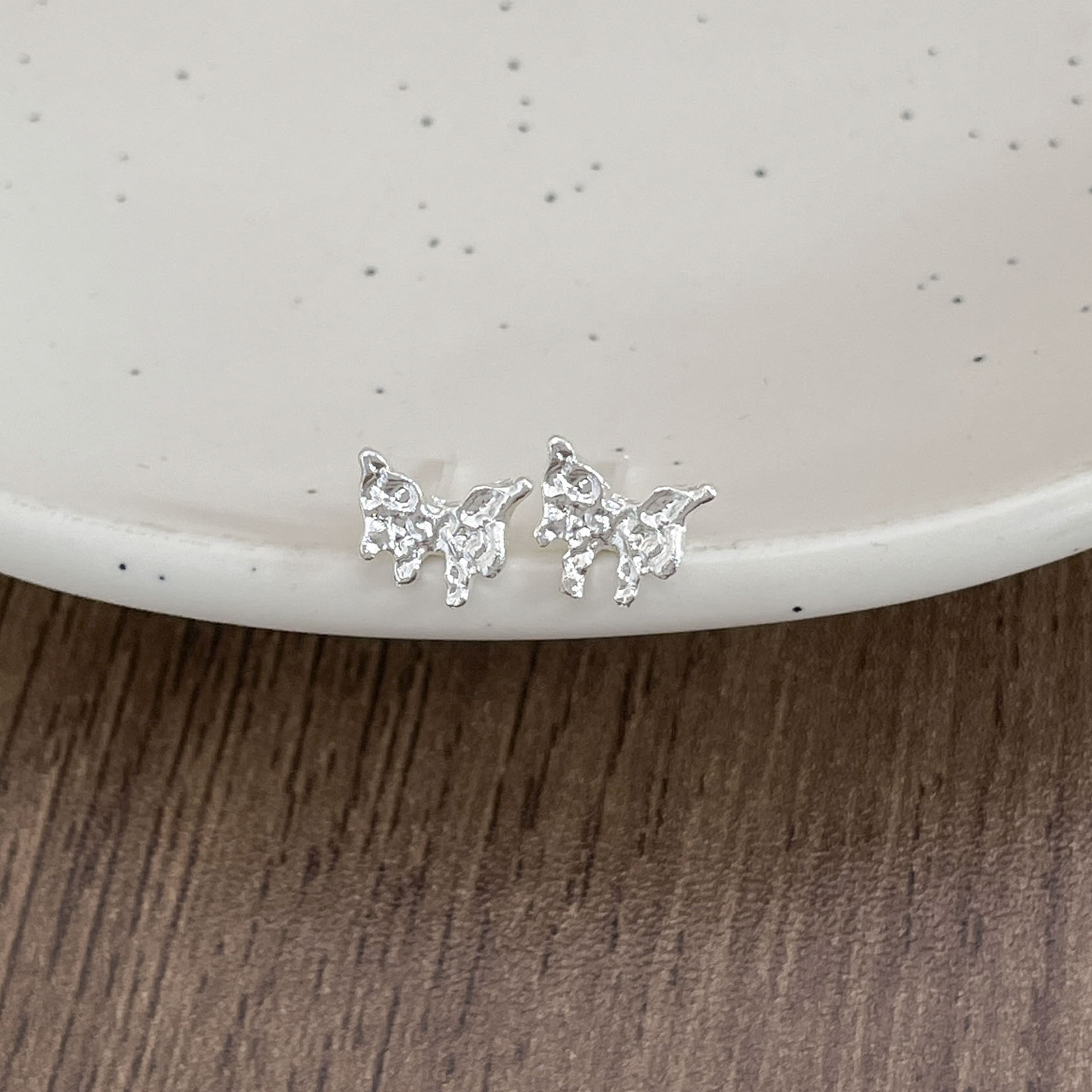 1#실버 나비 귀걸이