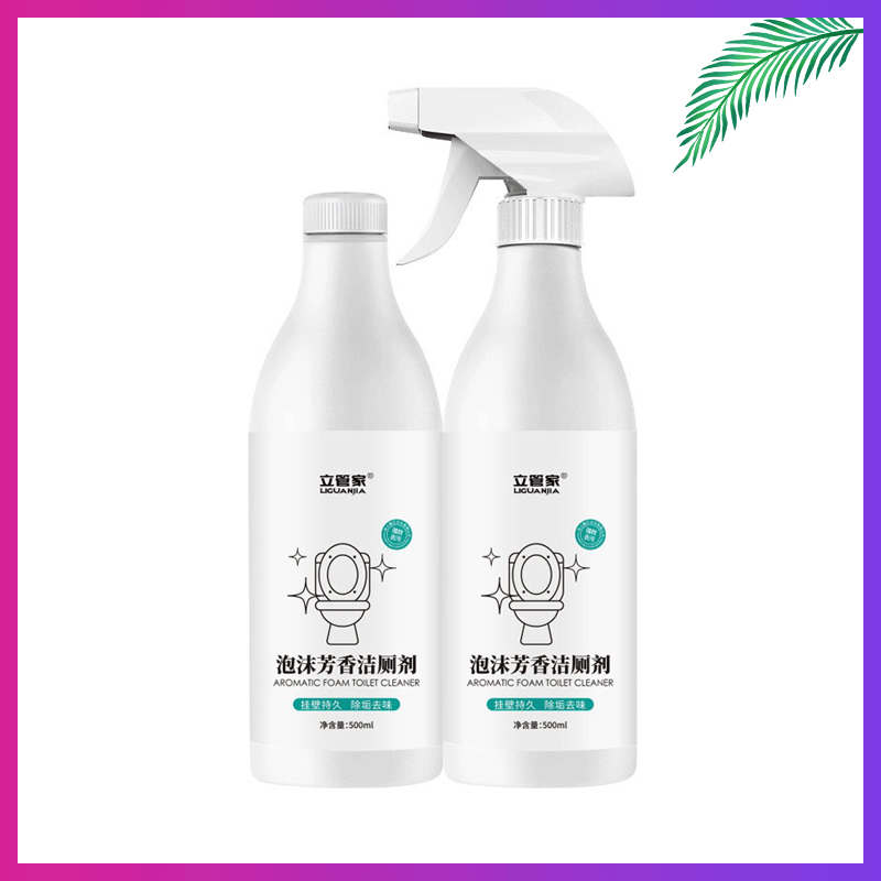 Liguan household foam aromatic toilet cleaner decontamination and scale removal fresh odor toilet cleaner does not hurt porcelain toilet cleaner