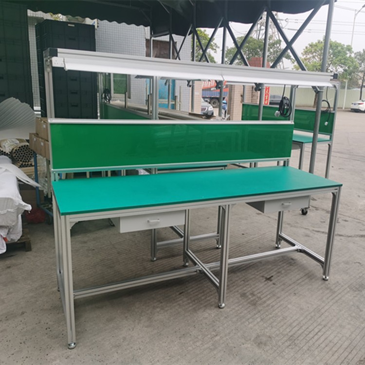 供应车间装配 品检 组装工位铝型材工作台  东莞防静电工作台厂家