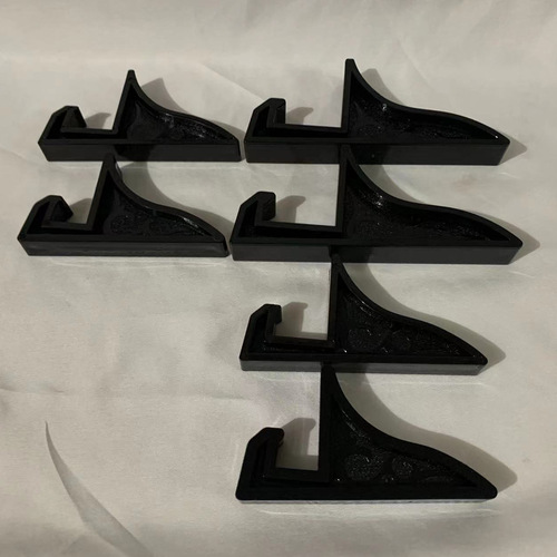 Plastic stand stone plate frame stand black craft plate stand 3D display stand frame print bracket wholesale