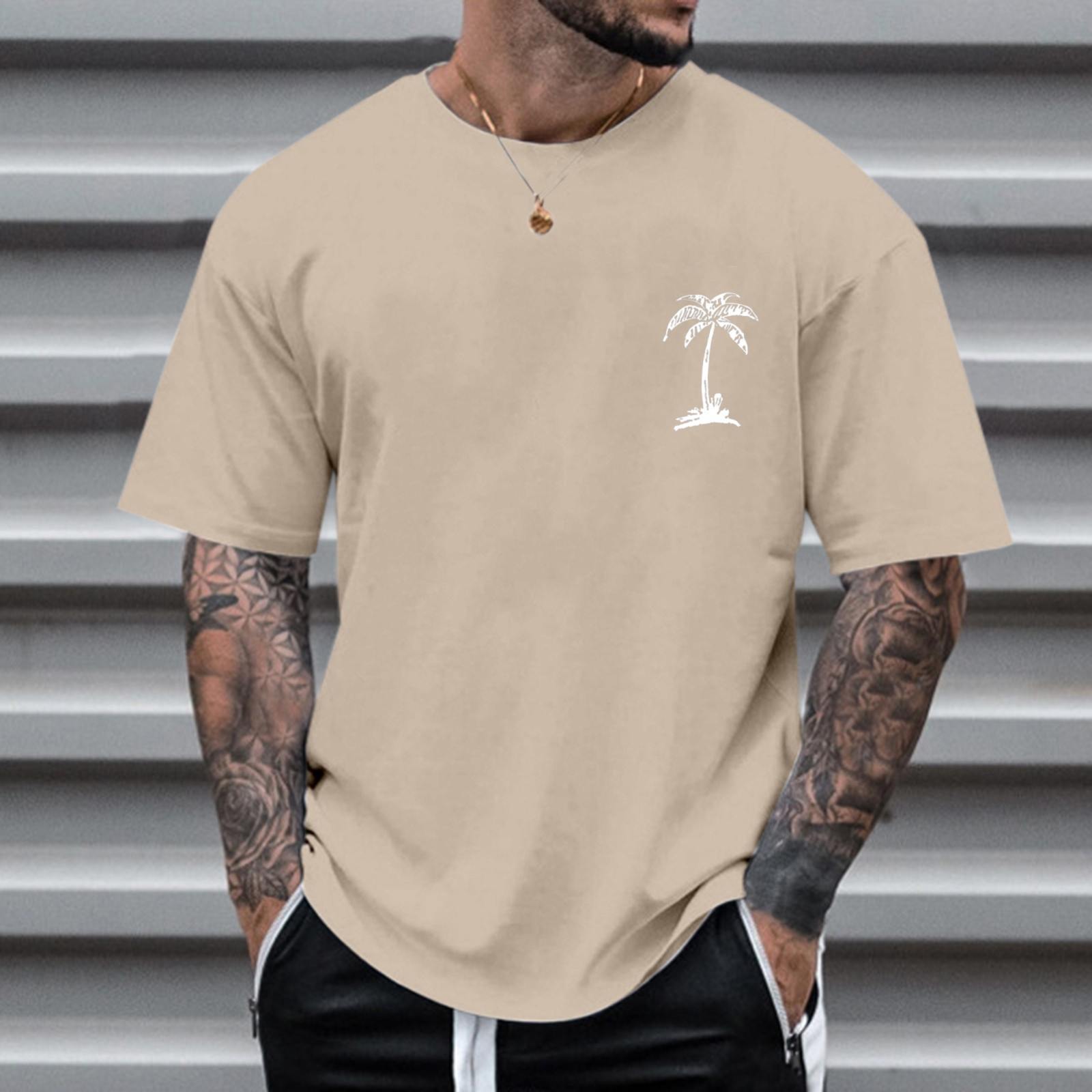 Daily Occasion Wholesale Men's Casual Printing Short Sleeve Men's Tops