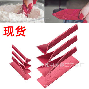 Cross-border Flat 3-in-1 measuring spoon kitchen folding flat three-in-one measuring spoon tool
