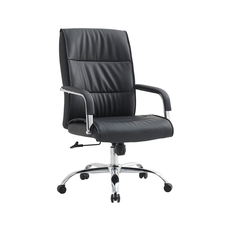 Fábrica al por mayor de cuero silla de oficina respaldo de arco silla de la computadora jefe silla ajustable giratoria silla ergonómica