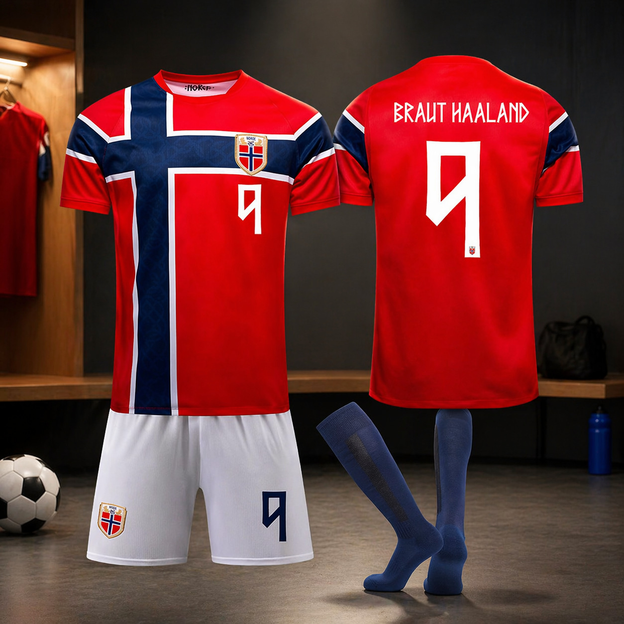 2026 Usa-Canada-Mexico No. 9 Haaland Football Jersey No. 10 Odegaard Norway Home World Cup New Red Jersey
