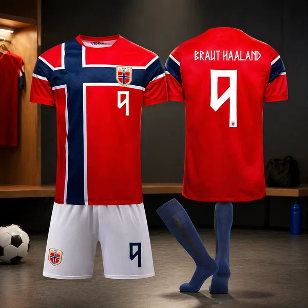 2026 Usa-Canada-Mexico No. 9 Haaland Football Jersey No. 10 Odegaard Norway Home World Cup New Red Jersey
