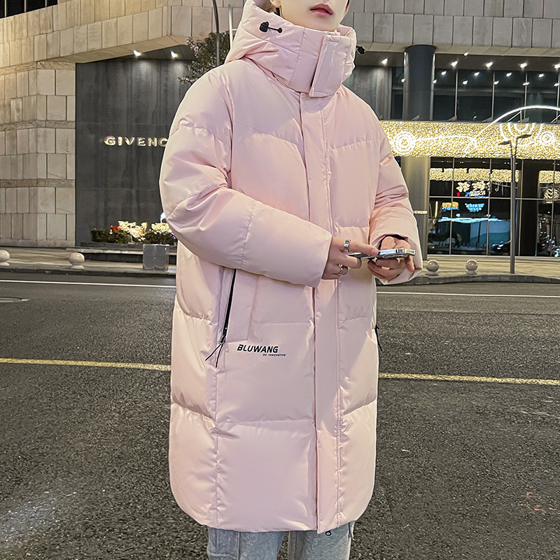 Ye Qi [Cui Wanzhi recomienda-Nuevo estándar nacional] chaqueta de abajo para hombres y mujeres chaqueta con capucha de longitud media a prueba de tres