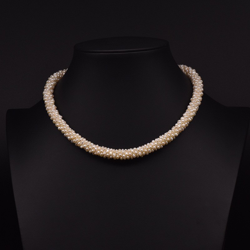 Barroco natural collar de perlas de agua dulce exquisita moda versátil cadena de clavícula para niñas accesorios accesorios accesorios al por mayor