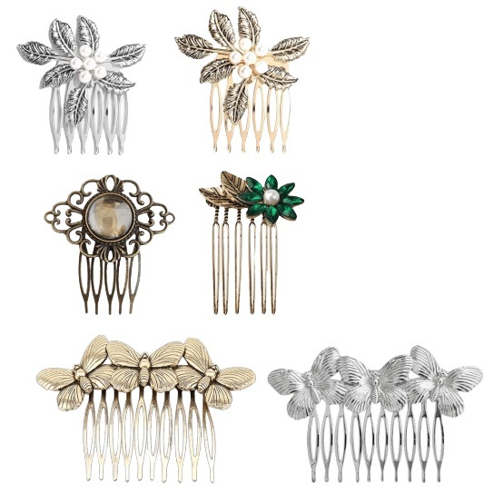 Europa y los Estados Unidos transfronterizos suministro de peinado peinado de hojas retro peinado peinado de estilo antiguo peinado flores perlas peinado peinado