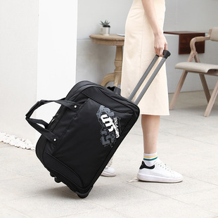 Fashion trolley bag travel bag unisex business boarding bag lightweight short distance water-repellent foldable luggage bag