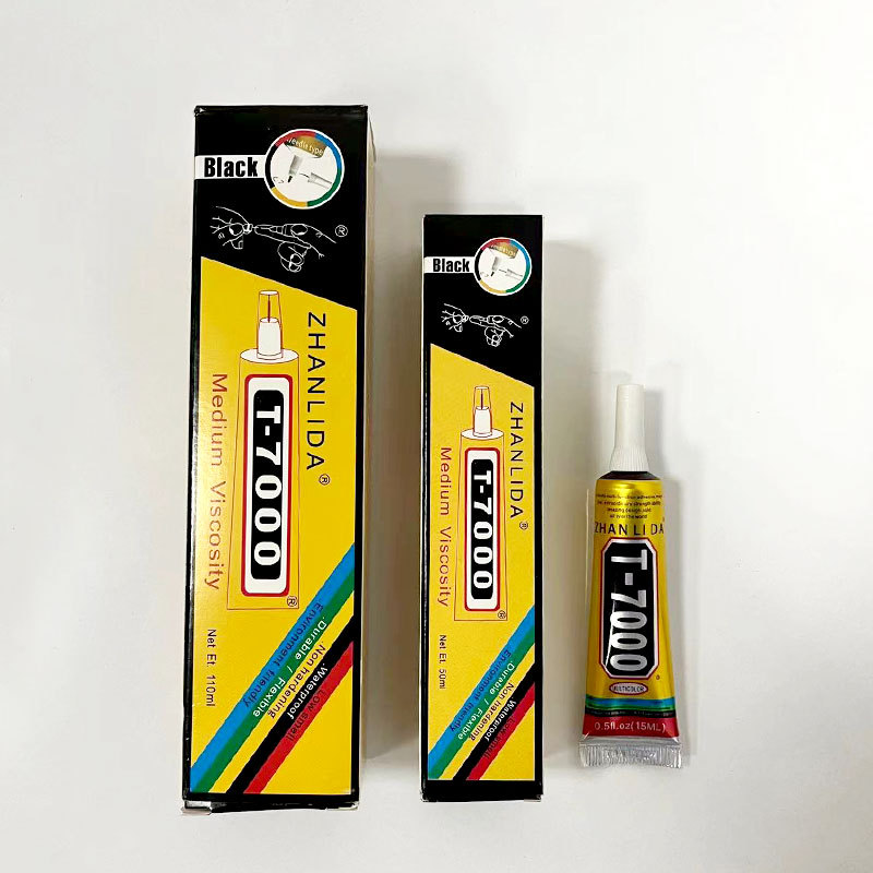 正品T7000黑色胶水 手机屏幕万能美容diy饰品点钻精密钟表 软性胶