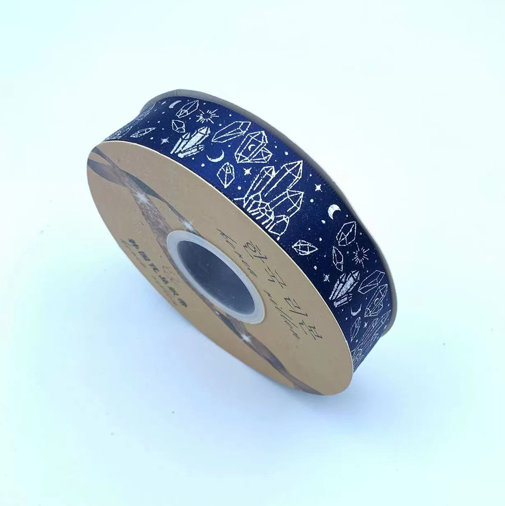 Nuevo soporte de barra de cinta hecha a mano DIY láser plata cristal mineral cinta arco joyería caja de regalo lote de embalaje