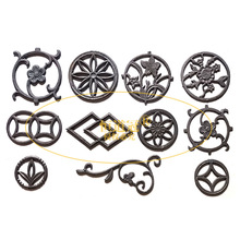 铁艺配件玛钢铸造大门装饰铁花栏杆装饰花楼梯花花样铁门花护栏花