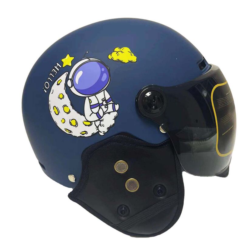 ユニバーサル 3C 子供用電気自動車親子ヘルメット男の子と赤ちゃんの安全帽子オールシーズン冬ハーフヘルメット暖かい|undefined