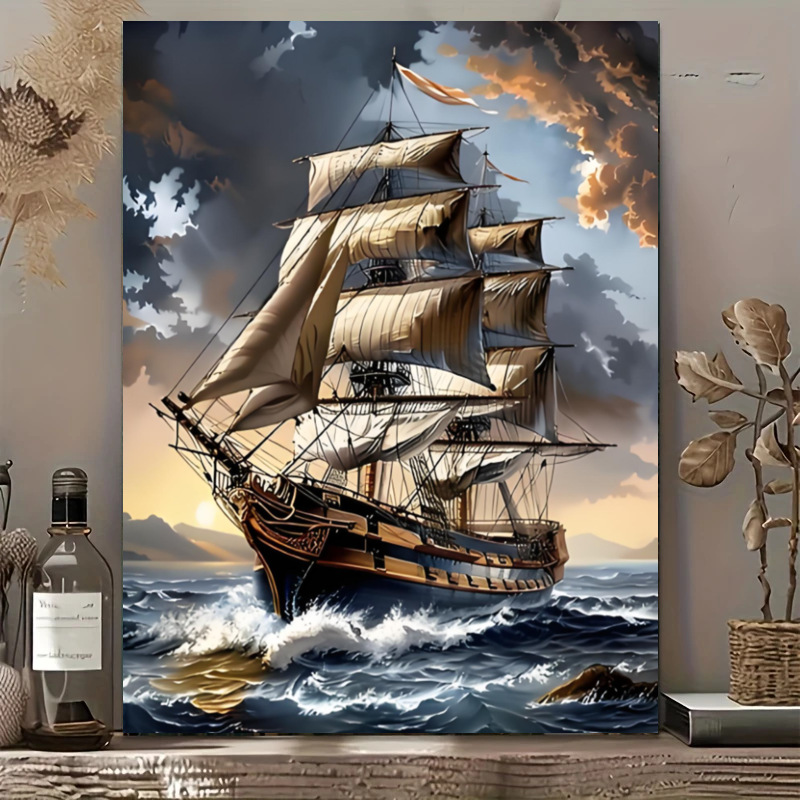 Pintura al óleo digital DIY paisaje nocturno estrellado pintura decorativa acrílico descompresión manual curar pintura colgante