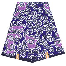 2024现货代发非洲蜡染布双面涤纶几何印花面料african fabric外贸