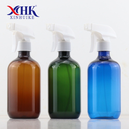 500ml plastic square gun spray bottle pet bottle green transparent gardening repackaged spray bottle alcohol disinfectant spray bottle