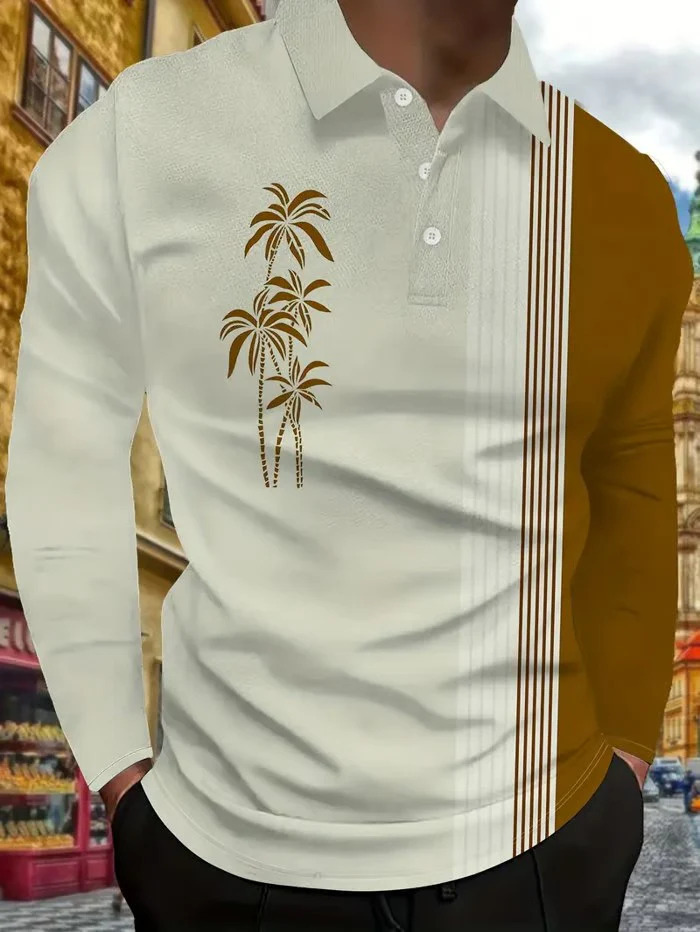 2024 nuevo estilo Amazon comercio exterior casual todo fósforo moda de alta calidad botón de manga larga POLO camisa MB14