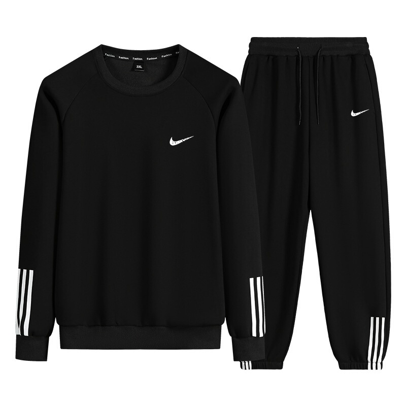2025 New Fashion Brand Spring and Autumn Round Neck Leisure Sports suit Boys Pullover Sweat Pants Couple Two-Piece Set