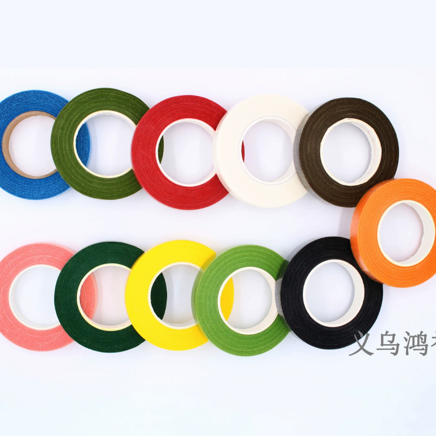 Green colored paper, paper tape, telescopic hair band, handmade, factory direct supply, wholesale