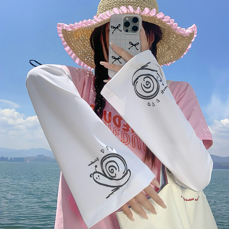 Funda de hielo, suelta y transpirable, sombra al aire libre de verano, protección UV, nuevo y lindo brazalete, manga de protección solar al por mayor