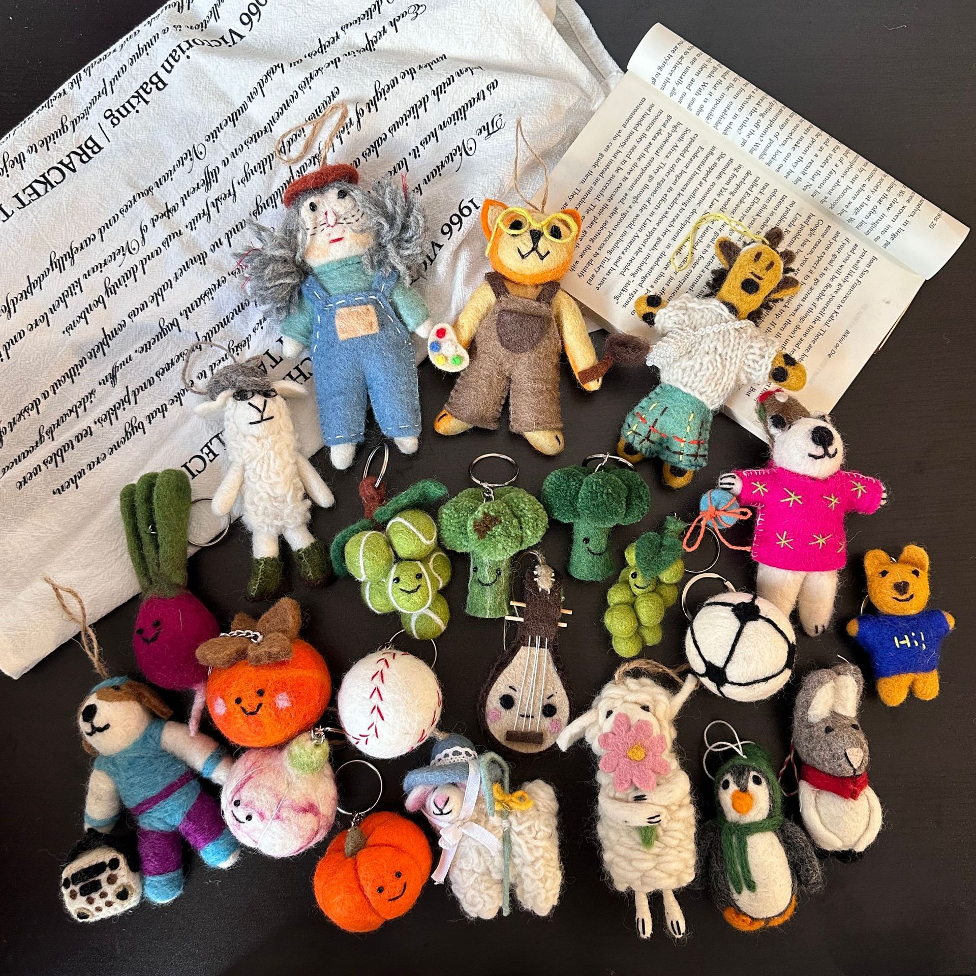 韩式创意人偶合集纯尼泊尔羊毛毡挂件挂饰包挂ins钥匙扣配饰礼品