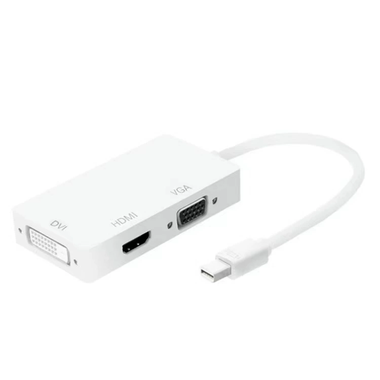 Мини-адаптер DP к HDMI VGA DVI конвертер DP три-в-одном ноутбука мини Lightning ротор 4K