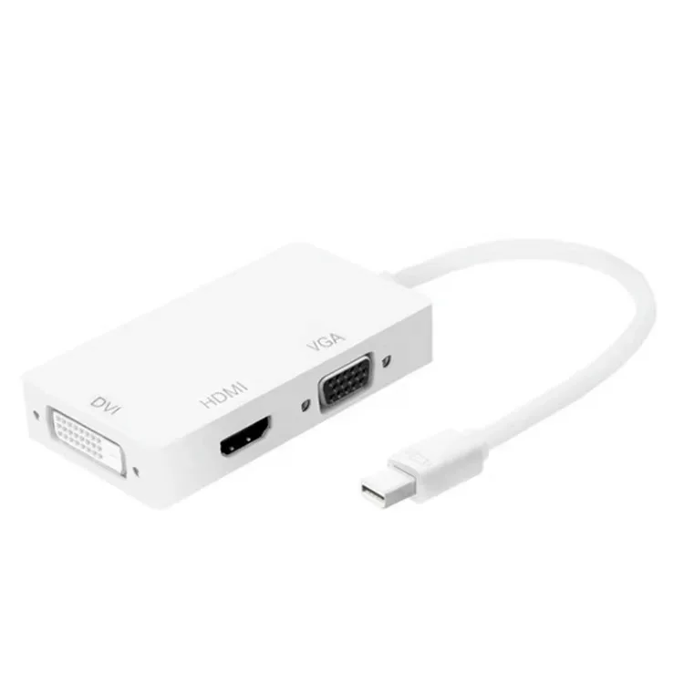 Мини-адаптер DP к HDMI VGA DVI конвертер DP три-в-одном ноутбука мини Lightning ротор 4K