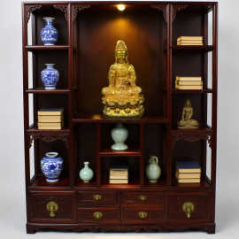 30cm高复古纯铜鎏金仿金佛像摆件 黄铜工艺品 文创市集仿古老物件