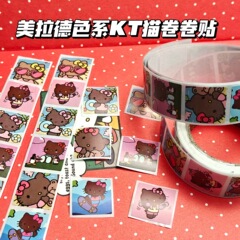 美拉德色系卡通卷卷贴ins高颜值辣妹美少女超萌凯蒂猫