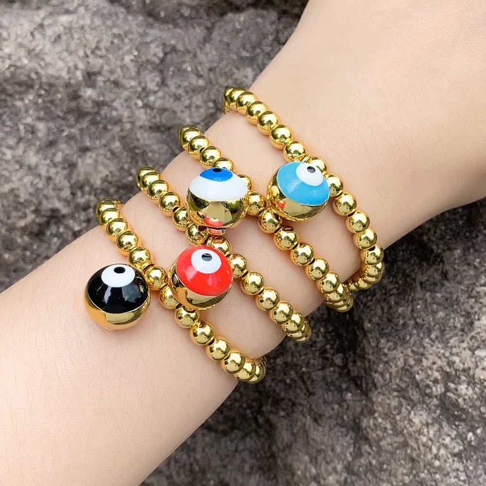Fashion Devilu0027S Eye Copper Plating Bracelets 1 Piece
